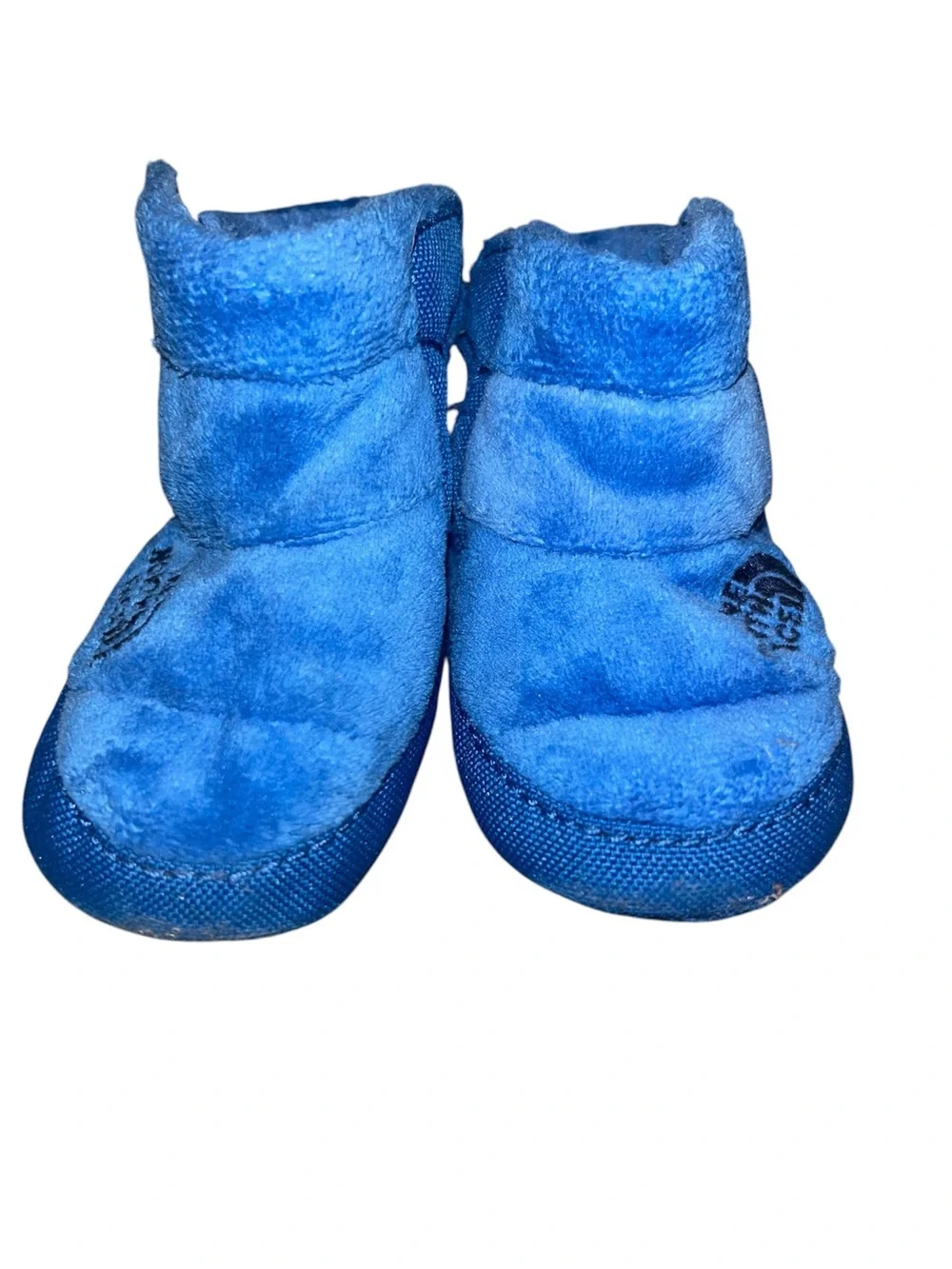 The North Face Baby Royal Blue Fleece Booties - Sz 4 (6-12 months)